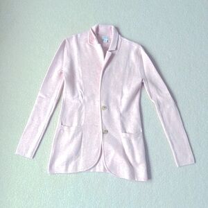 New J.Crew Sweater Knit Blazer Jacket XXS baby pink